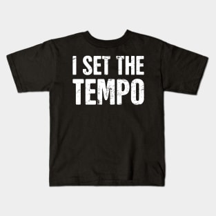 I Set The Temp – Design for Drummers Kids T-Shirt